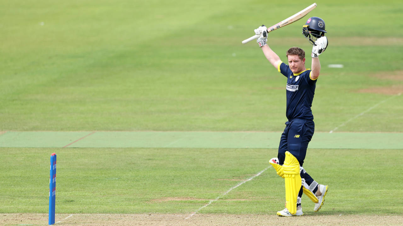 Ben Brown stabilised the innings Hampshire with a hundred, Hampshire vs Northamptonshire, One-Day Cup, Utilita Bowl, July 26, 2024