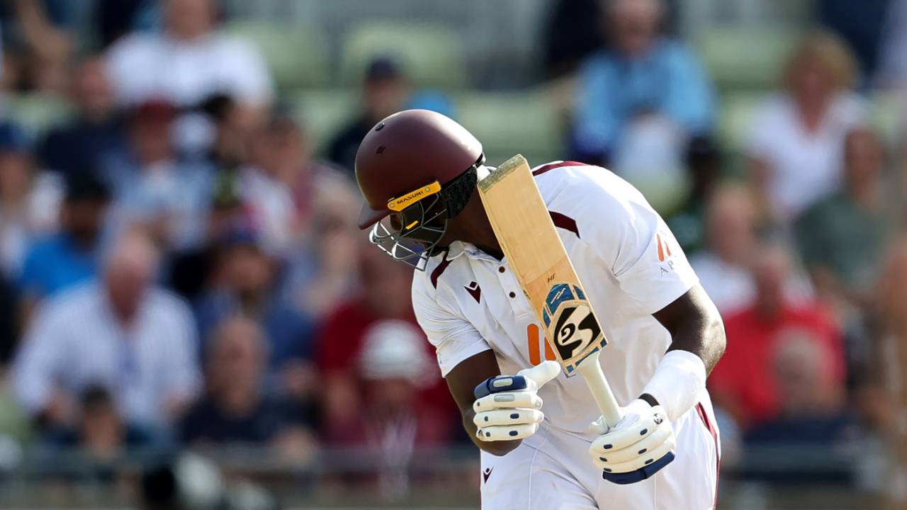 Jason Holder was bowled by a beauty from Gus Atkinson, England vs West Indies, 3rd Test, Edgbaston, Birmingham, 1st day, July 26, 2024