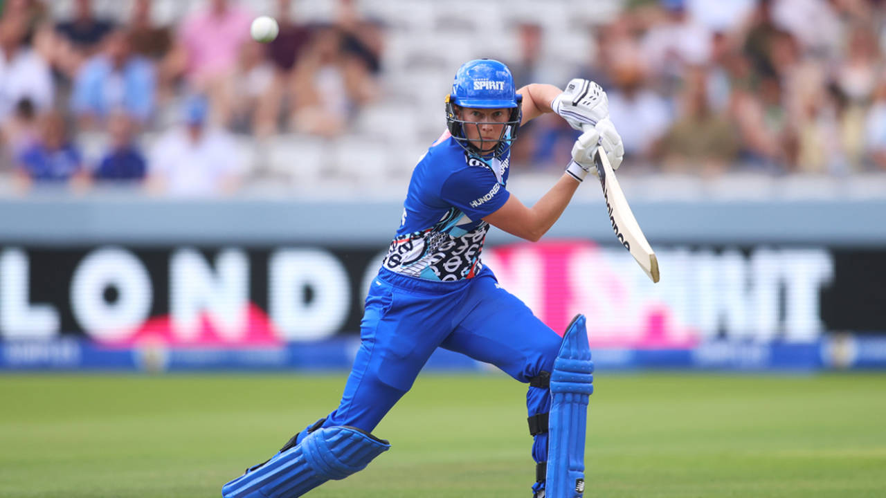 Meg Lanning flashes one away through cover-point, London Spirit vs Birmingham Phoenix, The Hundred (Women's), Lord's, July 27, 2024