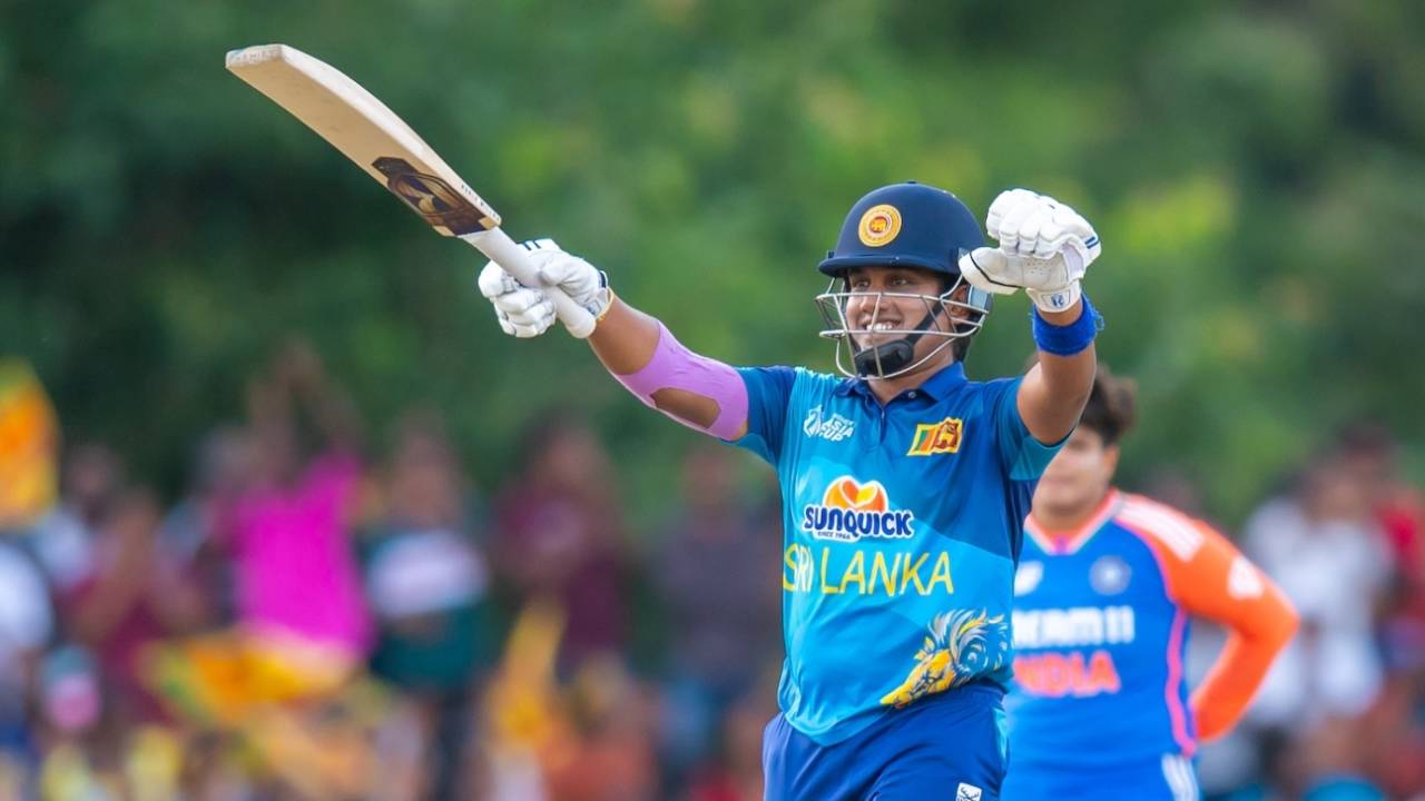 Chamari Athapaththu kept the smiles on for the hosts till she batted, Sri Lanka vs India, Women's Asia Cup 2024 final, Dambulla, July 28, 2024