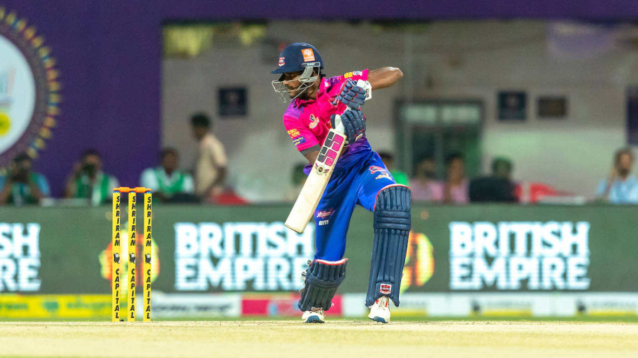 Amit Sathvik scored a quick half-century after getting off to a slow start, IDream Tiruppur Tamizhans vs Lyca Kovai Kings, TNPL, Dindigul, July 30, 2024