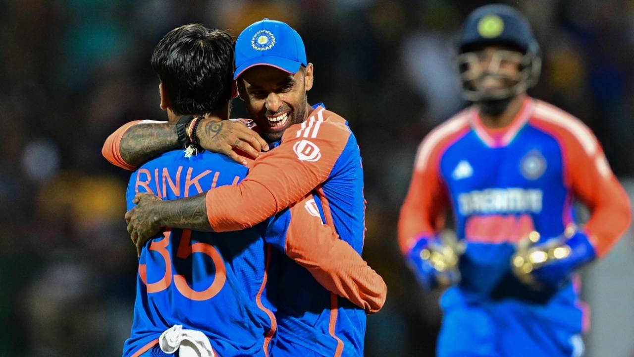 Rinku Singh and Suryakumar Yadav were two unlikely heroes with the ball, Sri Lanka vs India, 3rd T20I, Pallekele, July 30, 2024