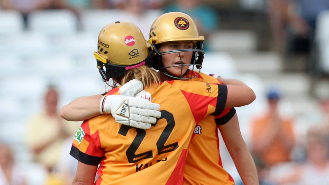 Ellyse Perry and Sterre Kalis added a century stand for Birmingham Phoenix, Trent Rockets vs Birmingham Phoenix, Women's Hundred, Trent Bridge, July 31, 2024