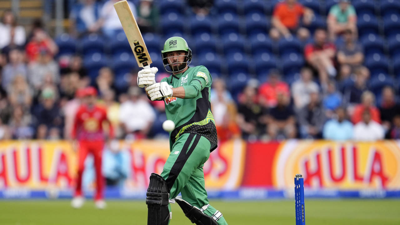 James Vince stands tall and drags leg-side, Welsh Fire vs Southern Brave, The Hundred (Men's), Sophia Gardens, Cardiff, August 5, 2024