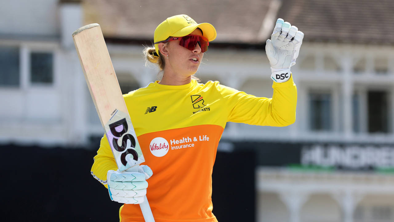 Ashleigh Gardner warms up ahead of a Trent Rockets match, Trent Rockets vs Birmingham Phoenix, Women's Hundred, Trent Bridge, July 31, 2024