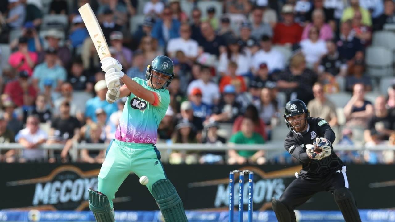 Sam Curran's fifty came up off 31 deliveries, Manchester Originals vs Oval Invincibles, The Hundred (Men's), Emirates Old Trafford, August 6, 2024