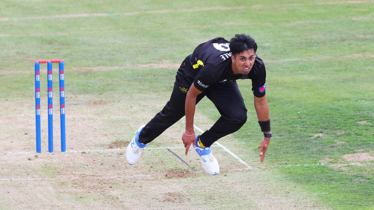 Ajeet Singh Dale struck early for Gloucestershire, Gloucestershire vs Sussex, Metro Bank One Day Cup, Bristol, August 7, 2024