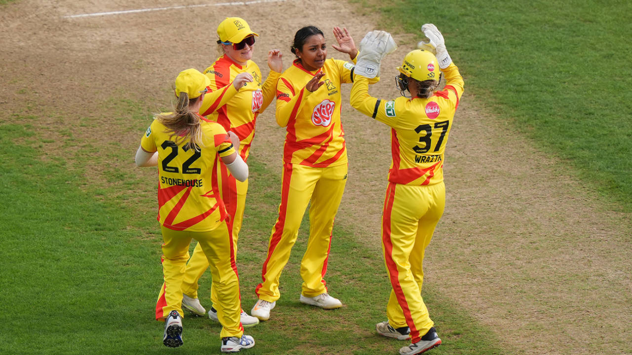 Alana King picked up three crucial wickets for the Rockets, Trent Rockets vs London Spirit, The Hundred (Women's), Trent Bridge, Nottingham, August 7, 2024