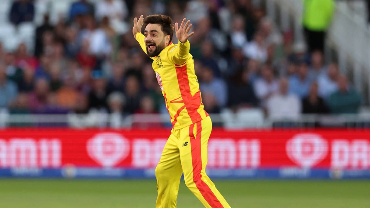 Rashid Khan took three wickets in six balls, Trent Rockets vs London Spirit,  The Hundred (Men's), Trent Bridge, August 7, 2024