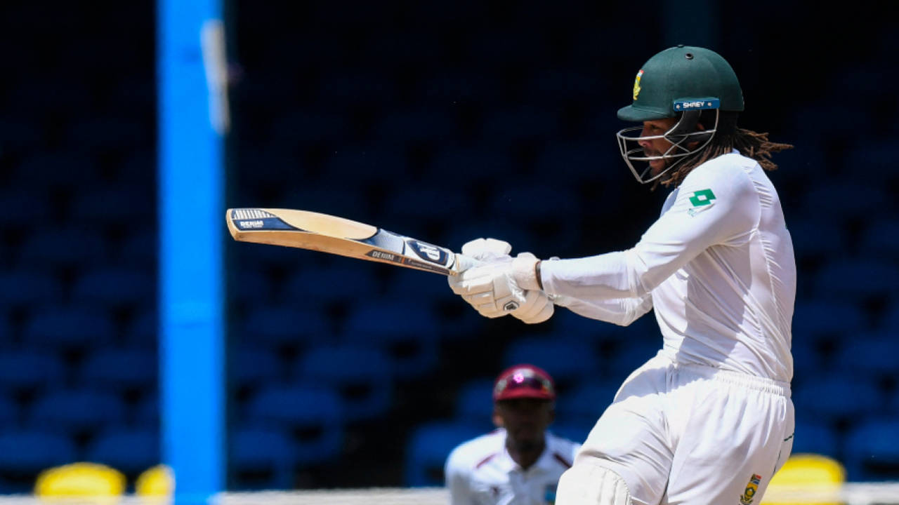 Tony de Zorzi steered South Africa with a 78-ball fifty, West Indies vs South Africa, 1st Test, Port-of-Spain, day 2, August 8, 2024