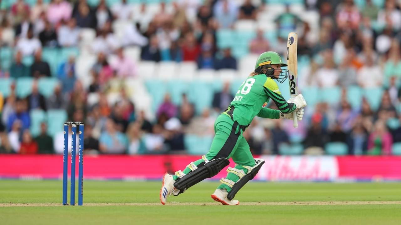 Danni Wyatt hits down the ground, Oval Invincibles v Southern Brave, The Hundred (women's), The Kia Oval, August 8, 2024