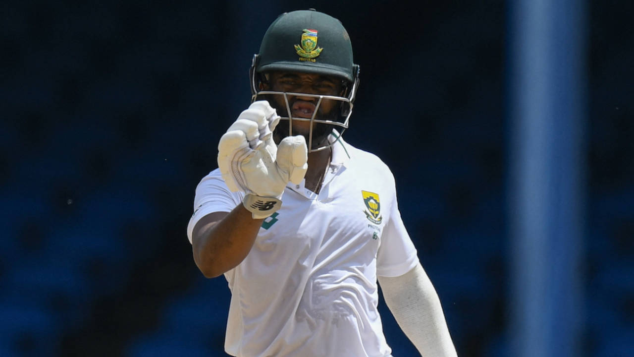 Temba Bavuma blunted West Indies' bowlers on a hot afternoon, West Indies vs South Africa, 1st Test, Port-of-Spain, day 2, August 8, 2024