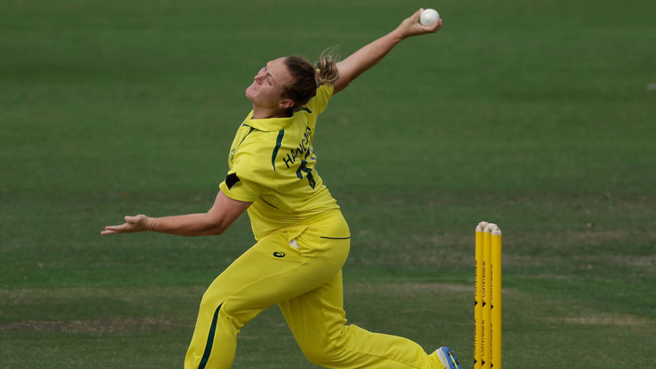 Nicola Hancock impressed with 3 for 14, Australia A vs India, 2nd T20, Allan Border Field, August 9, 2024