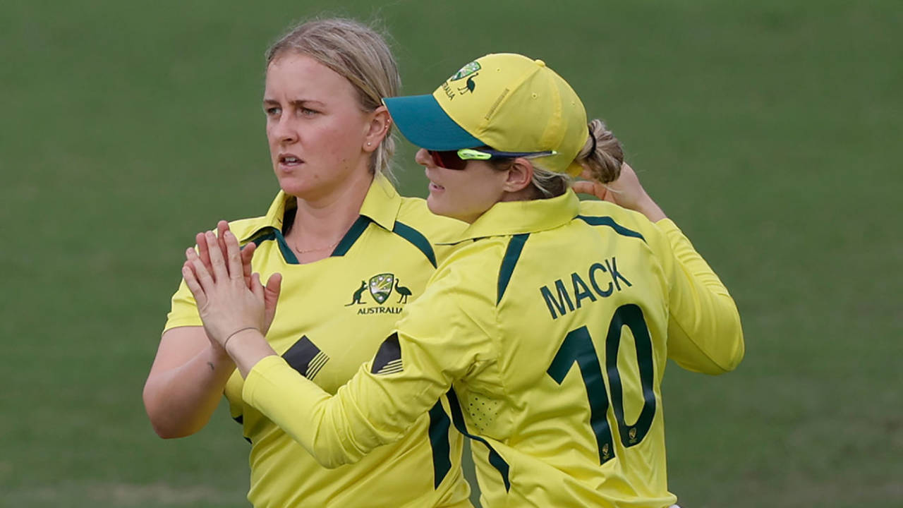 Grace Parsons claimed four wickets on her Australia A debut, Australia A vs India, 2nd T20, Allan Border Field, August 9, 2024