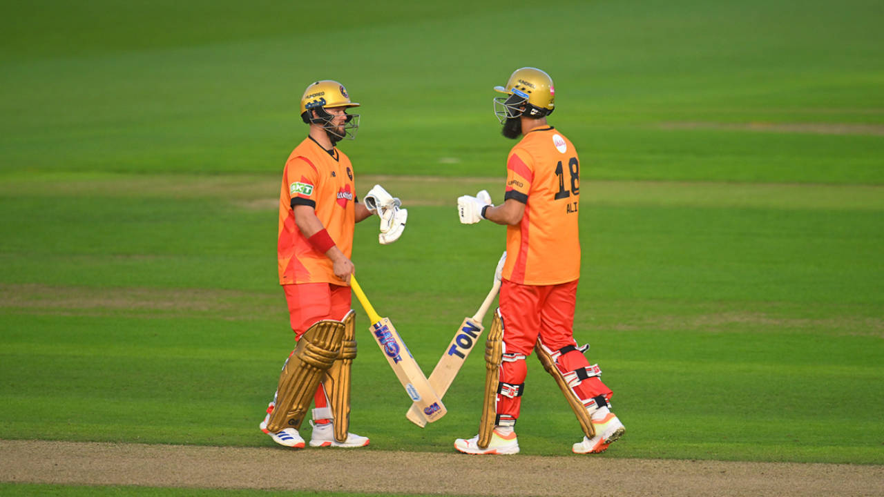 Ben Duckett and Moeen Ali build a partnership, Welsh Fire vs Birmingham Phoenix, The Hundred (men's), Sophia Gardens, August 10, 2024