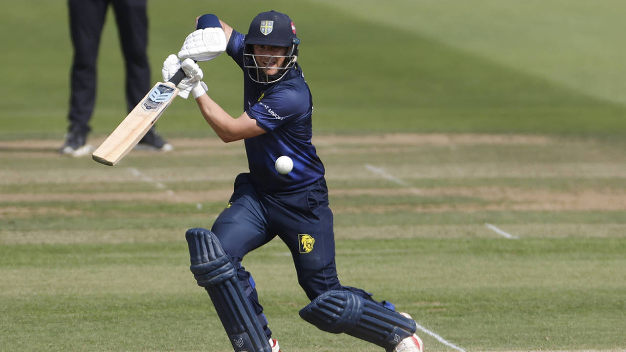 Scott Borthwick guides one away through cover-point, Durham vs Somerset, Metro Bank Cup, Chester-le-Street, July 31, 2024