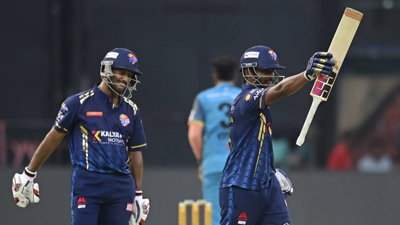LR Chethan struck an unbeaten 53 off 34 balls to give Bengaluru Blasters an easy win, Bengaluru Blasters vs Gulbarga Mystics, Maharaja T20 League, August 15, 2024