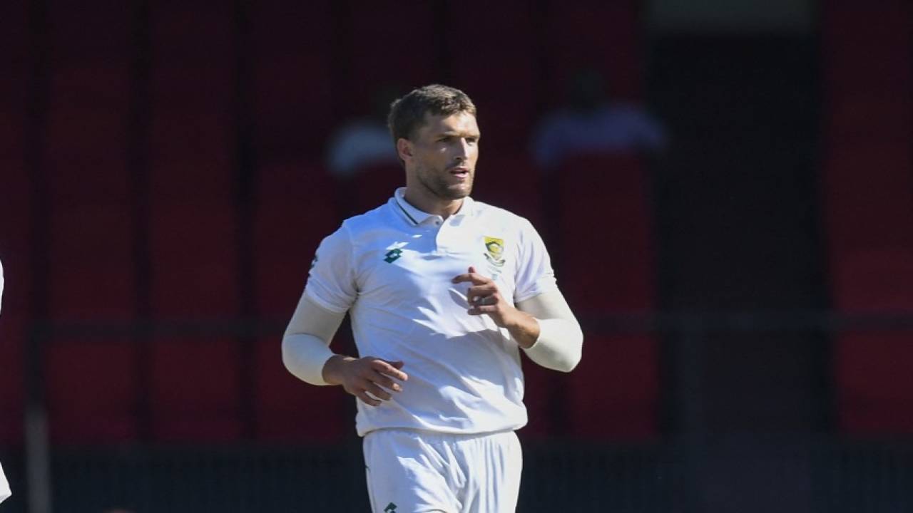 Wiaan Mulder bowled Kraigg Brathwaite, West Indies vs South Africa, 2nd Test, day 1, Providence, August 15, 2024