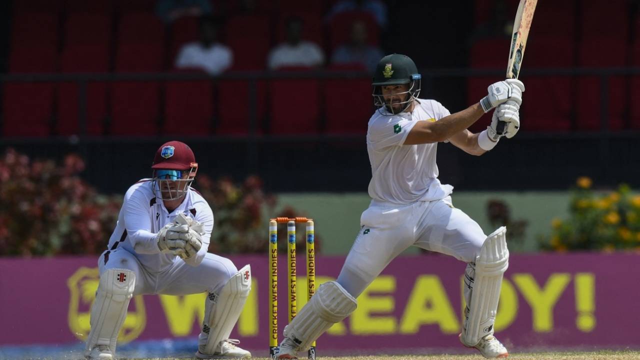 Aiden Markram looked assured against spin, West Indies vs South Africa, 2nd Test, day 2, Providence, August 16, 2024