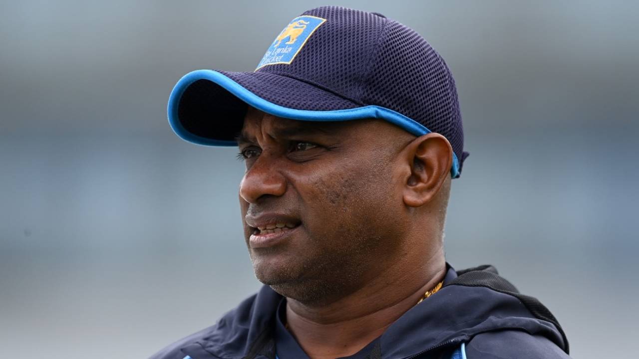 Sanath Jayasuriya oversees Sri Lanka's training session, Manchester, August 19, 2024