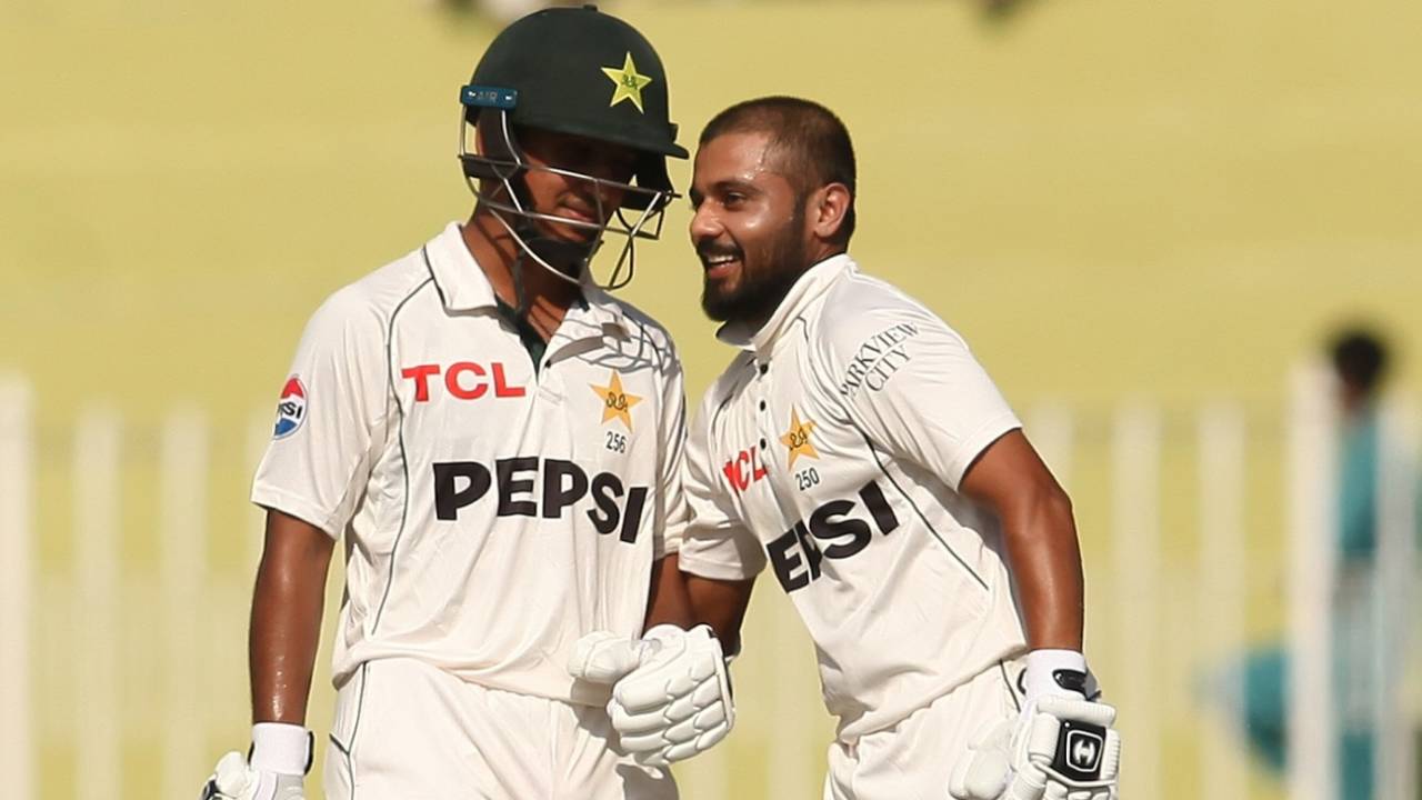 Saim Ayub and Saud Shakeel helped Pakistan recover slightly, Pakistan vs Bangladesh, 1st Test, Rawalpindi, 1st day, August 21, 2024