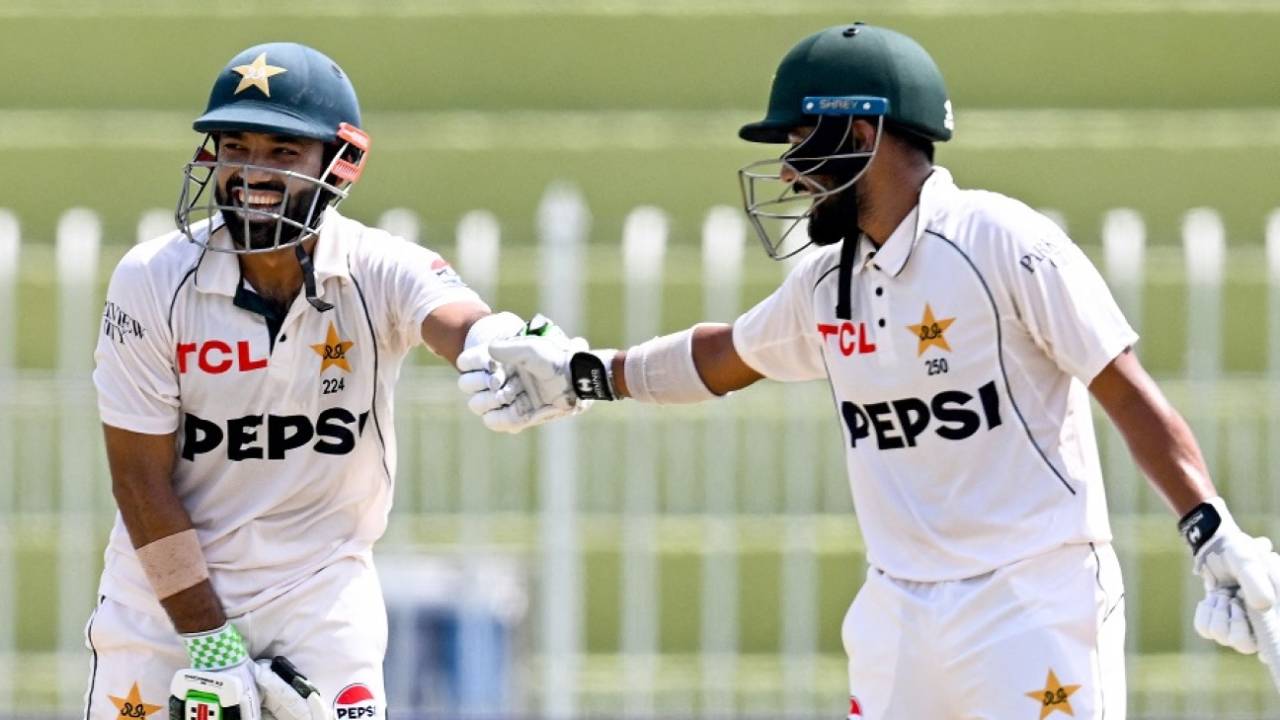 Mohammed Rizwan and Saud Shakeel put on a partnership of more than 100, Pakistan vs Bangladesh, 1st Test, day 2, Rawalpindi, August 22, 2024