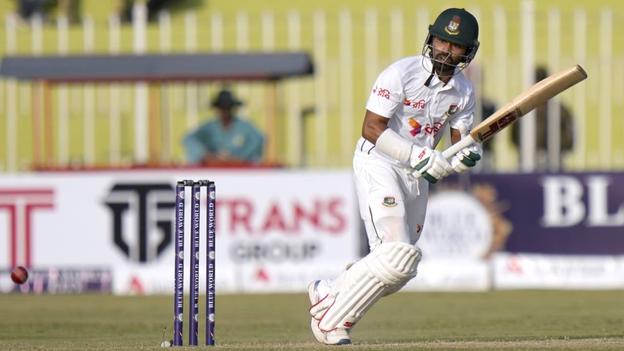 Shadman Islam flicks one away, Pakistan vs Bangladesh, 1st Test, day 2, Rawalpindi, August 22, 2024