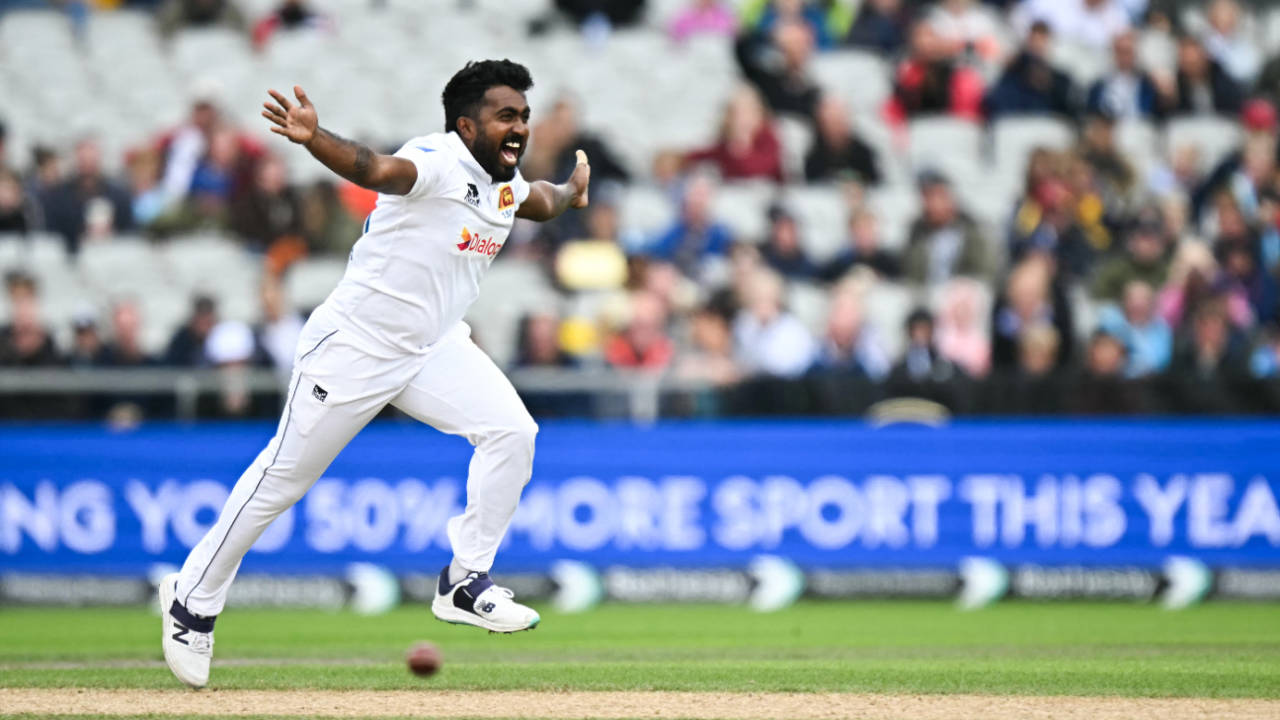 Asitha Fernando ripped into England's top-order, England vs Sri Lanka, 1st Test, Emirates Old Trafford, 2nd day, August 22, 2024