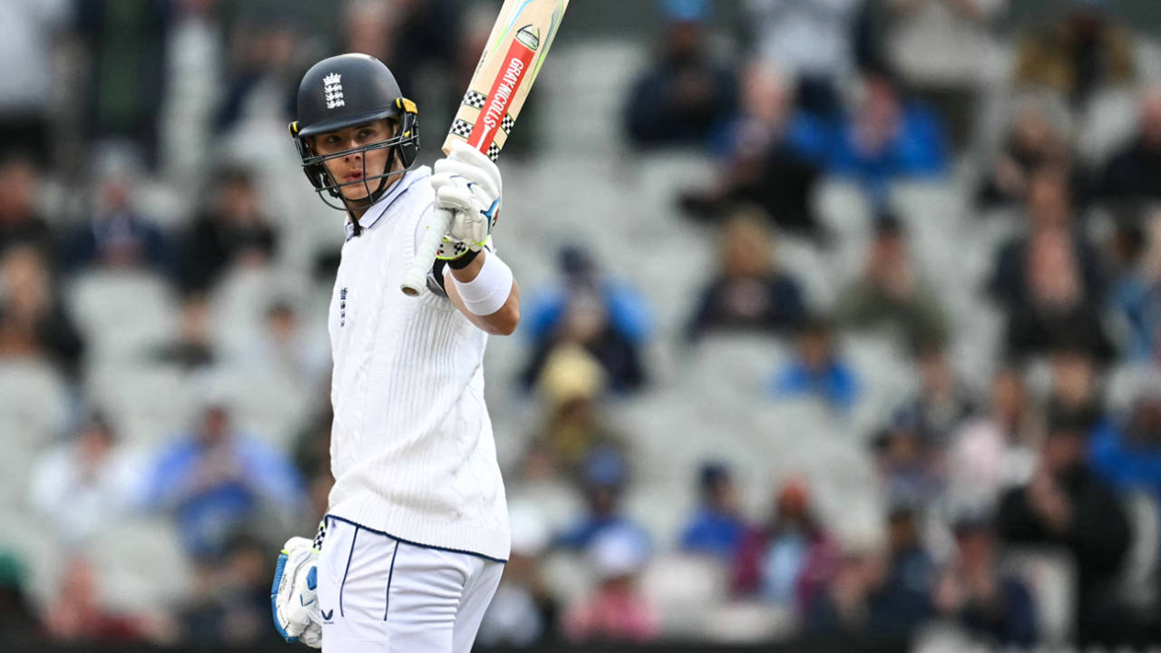 Jamie Smith passed 50 for the third time in five Test innings, England vs Sri Lanka, 1st Test, Emirates Old Trafford, 2nd day, August 22, 2024