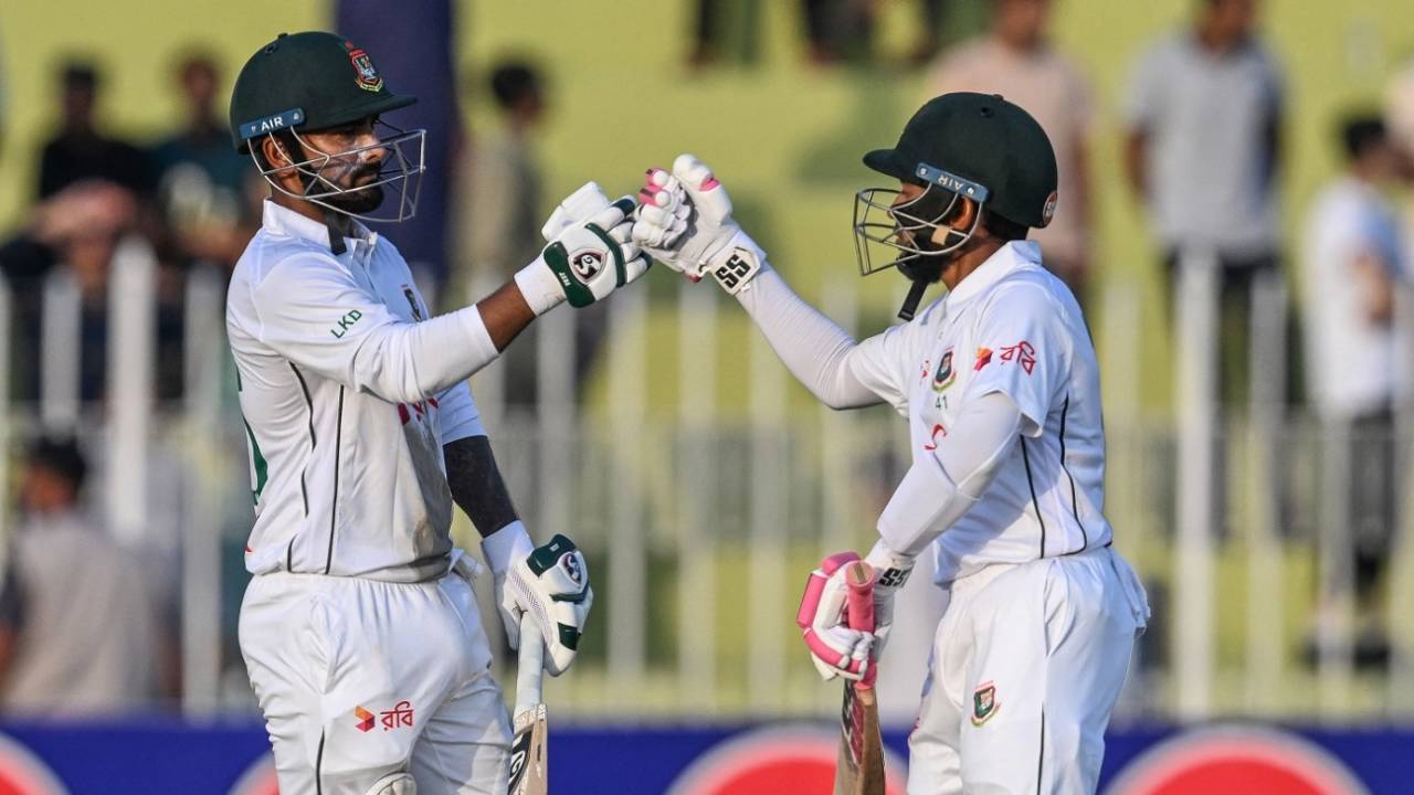 Mushfiqur Rahim and Litton Das shared a crucial stand on third day, Pakistan vs Bangladesh, 1st Test, day 3, Rawalpindi, August 22, 2024