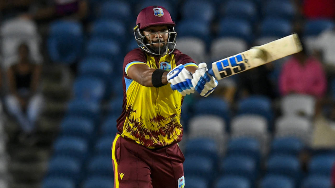 Nicholas Pooran smashed four sixes off Nandre Burger in the 12th over, West Indies vs South Africa, 1st T20I, Tarouba, August 23, 2024