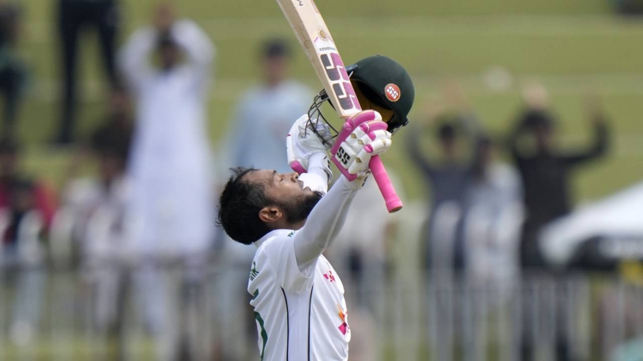 Mushfiqur Rahim completed his 11th Test century, Pakistan vs Bangladesh, 1st Test, day 4, Rawalpindi, August 24, 2024