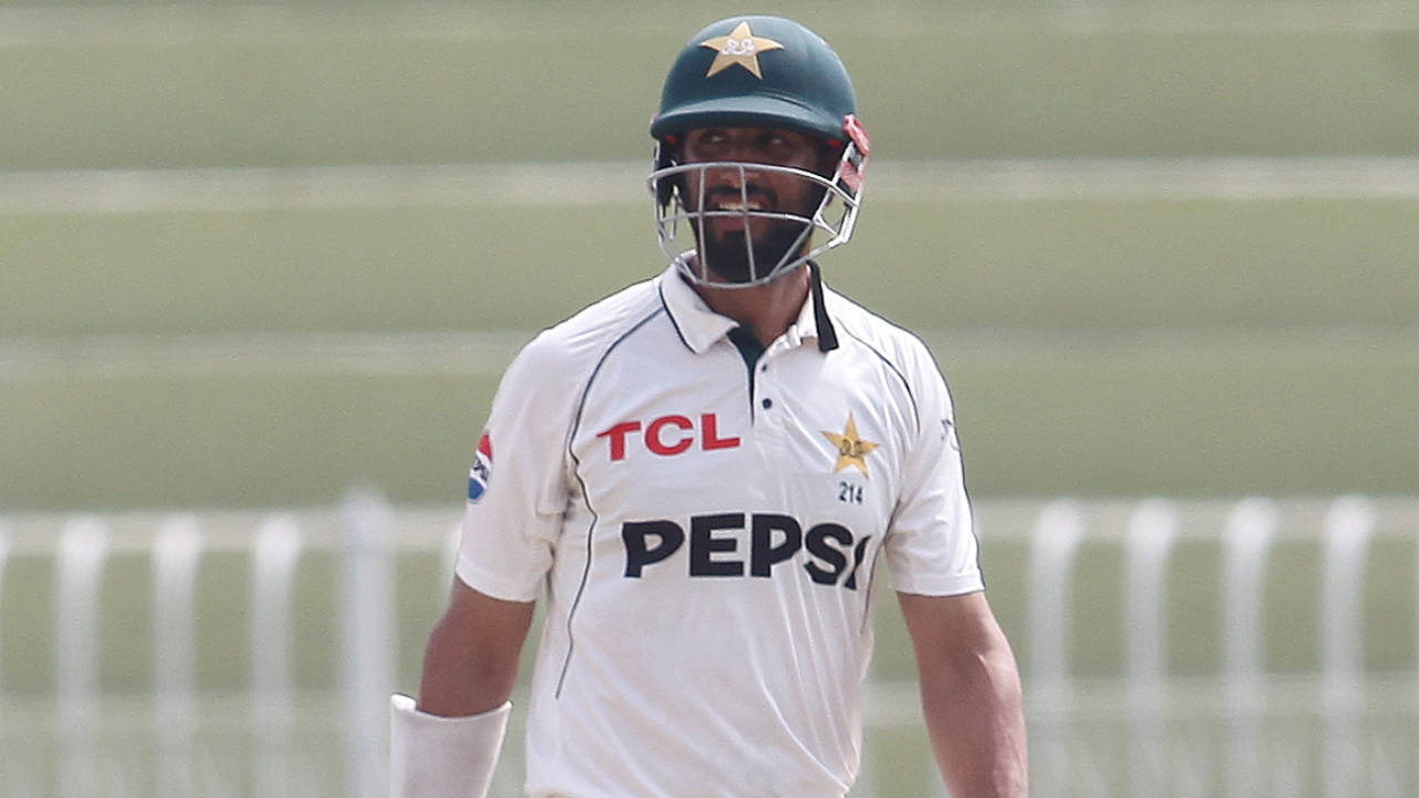 Shan Masood feathered an edge to the wicketkeeper, Pakistan vs Bangladesh, 1st Test, Rawalpindi, 5th day, August 25, 2024