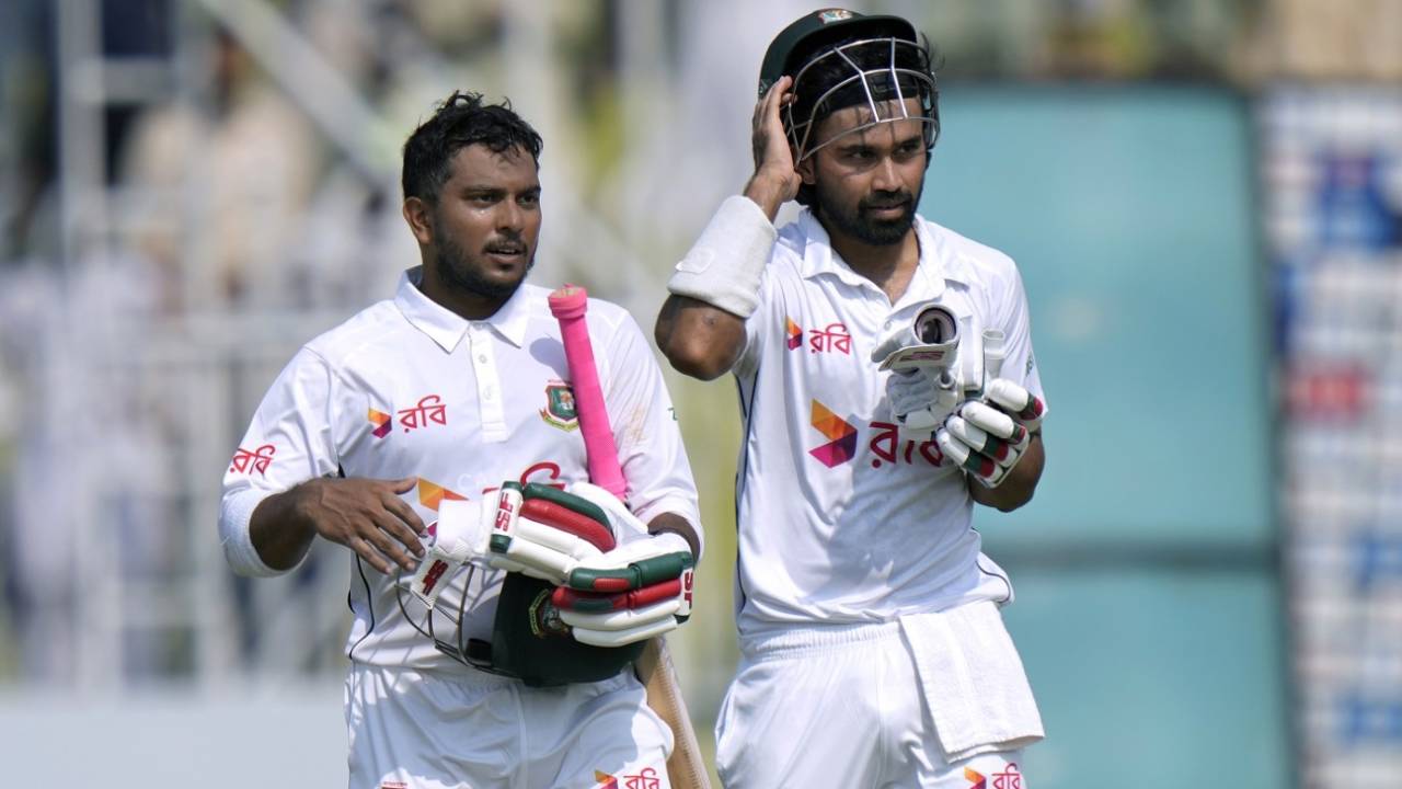 Zakir Hasan and Shadman Islam sealed Bangladesh's chase without much ado, Pakistan vs Bangladesh, 1st Test, Rawalpindi, 5th day, August 25, 2024