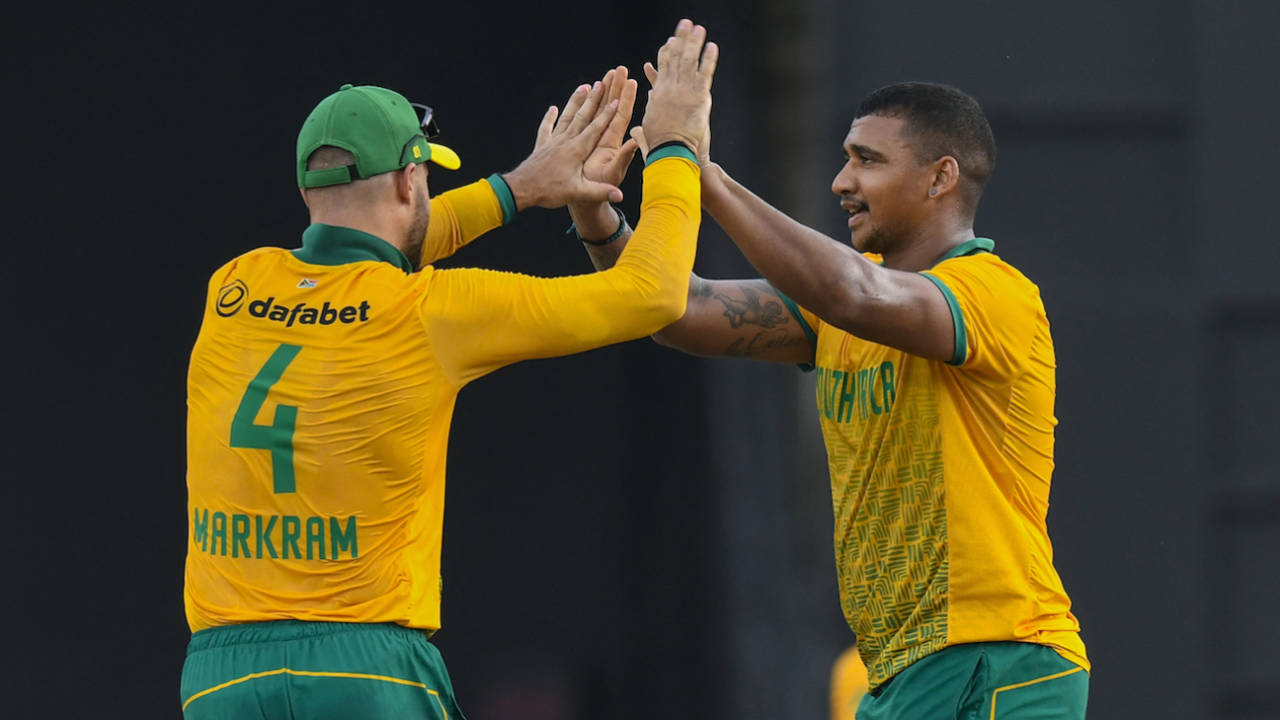 Patrick Kruger struck in his first and second overs, West Indies vs South Africa, 2nd T20I, Tarouba, August 25, 2024