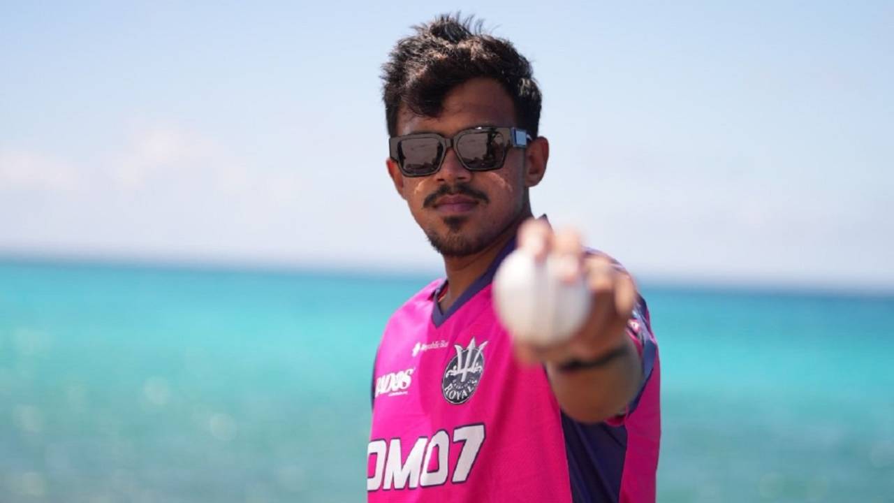 Maheesh Theekshana is ready for his maiden CPL stint, with Barbados Royals, Barbados, August 28, 2024