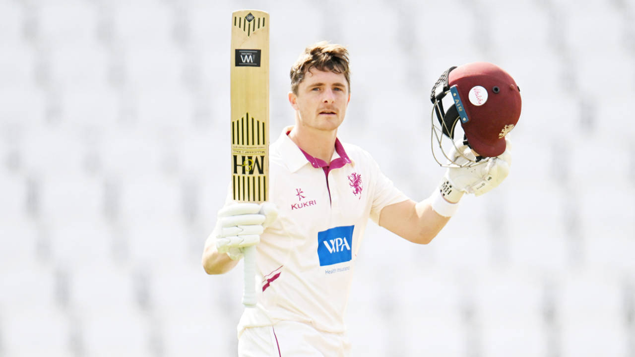 Tom Abell made his third hundred of the season, Somerset vs Durham, County Championship, Taunton, August 29, 2024