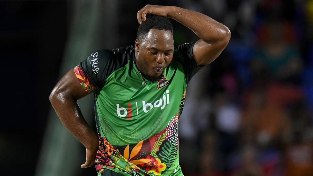 Odean Smith brought out some dance moves, St Kitts and Nevis Patriots vs Trinbago Knight Riders, CPL 2024, Basseterre, August 31, 2024