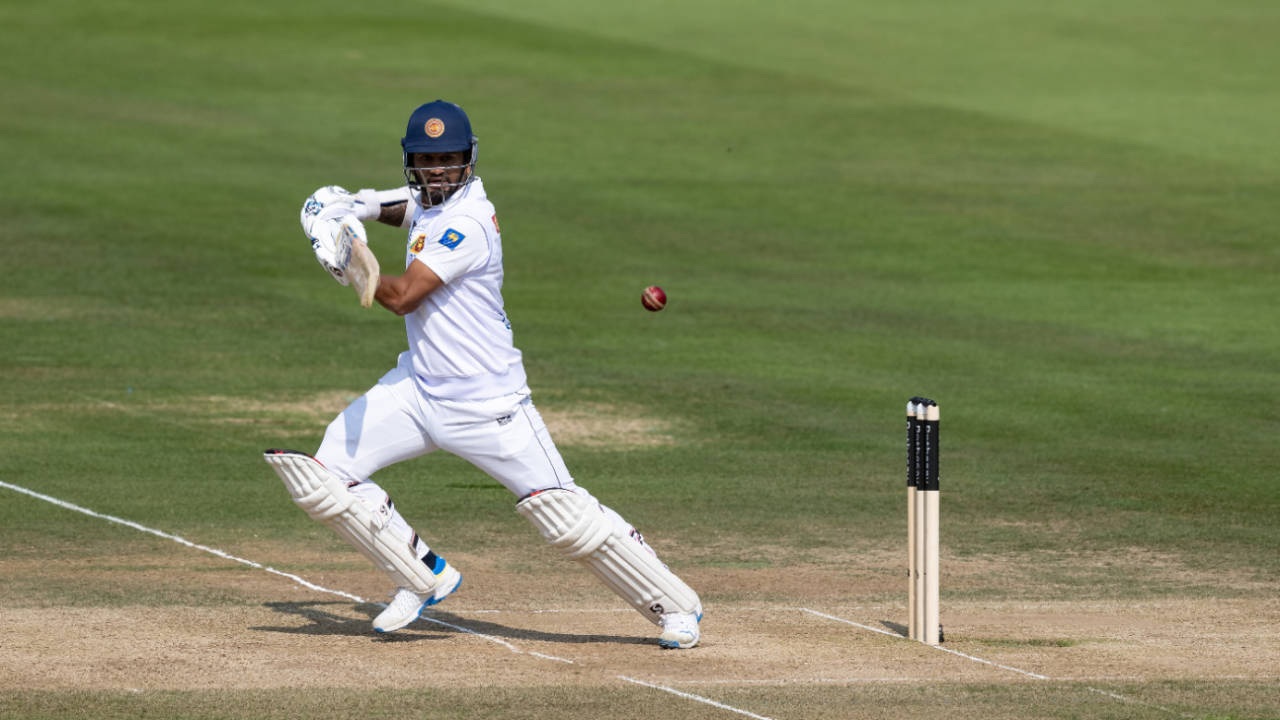 Dimuth Karunaratne led Sri Lanka's rearguard on the fourth morning, England vs Sri Lanka, 2nd Test, Lord's, 4th day, September 1, 2024