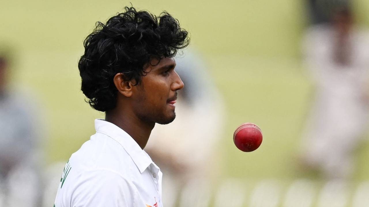 Hasan Mahmud finished with a five-wicket haul Pakistan vs Bangladesh, 2nd Test, Rawalpindi, 4th day, September 2, 2024