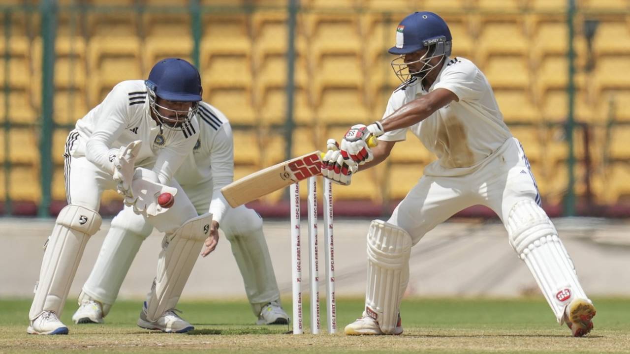 Musheer Khan chops one away, India A vs India B, Duleep Trophy 2024-25, Bengaluru, 1st day, September 5, 2024