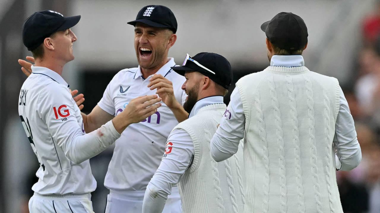 Olly Stone's direct hit did for Dimuth Karunaratne, England vs Sri Lanka, 3rd Men's Test, The Oval, 2nd day, September 7, 2024