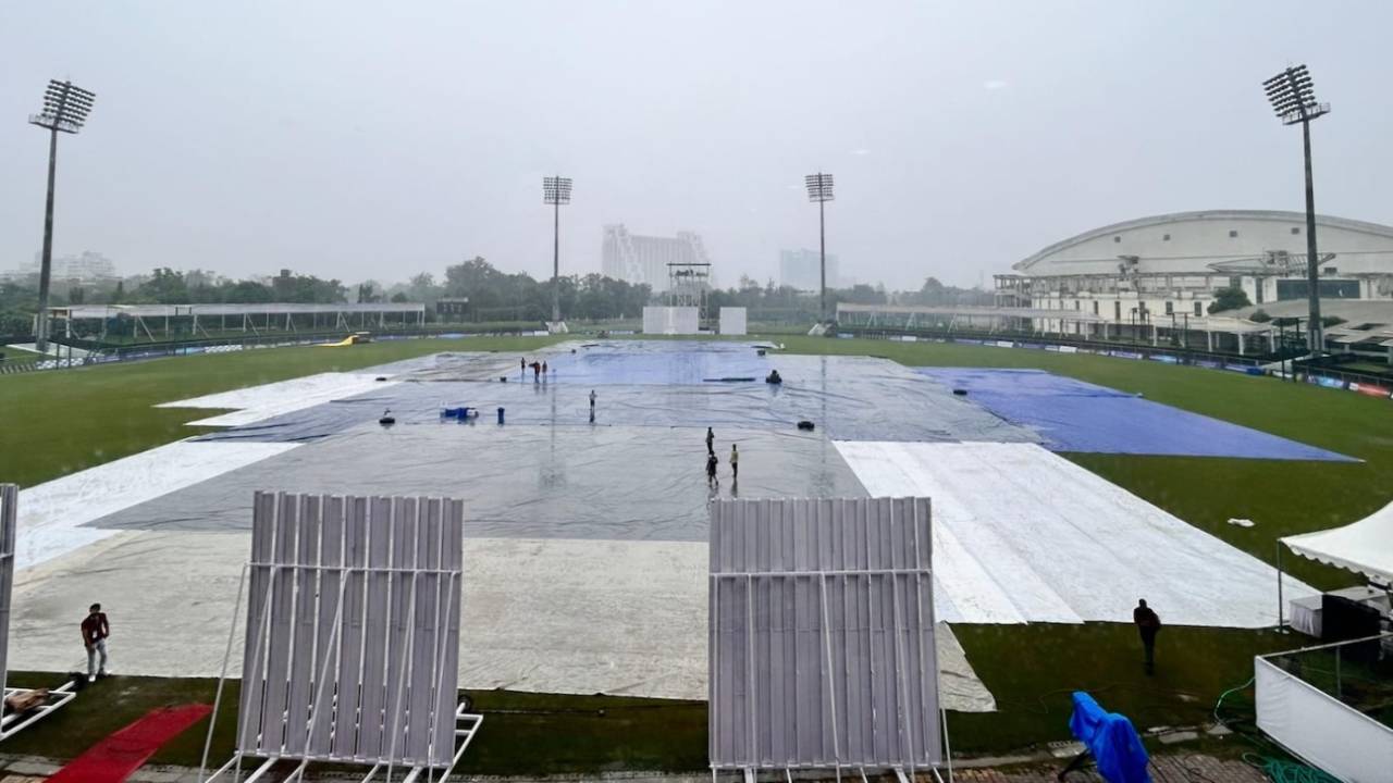 It all looked rather wet and forlorn the day before the Test, Afghanistan vs New Zealand, Only Test, Greater Noida, September 8, 2024