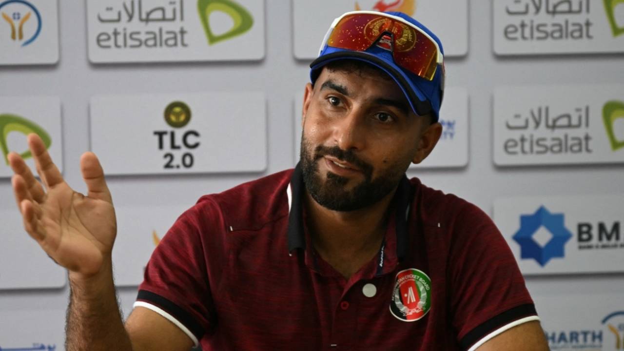 Hashmatullah Shahidi addresses the media, Afghanistan vs New Zealand, Only Test, Greater Noida, September 8, 2024