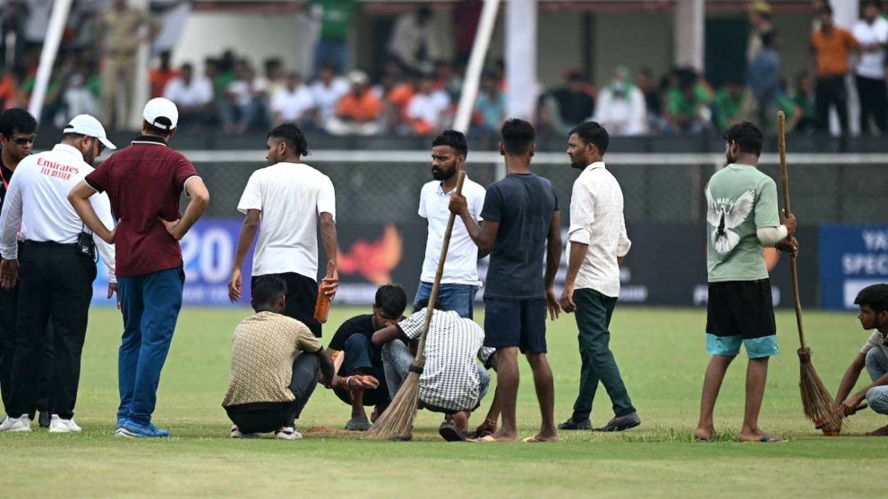 The sort of scene one got used to if they kept an eye on the proceedingsAfghanistan vs New Zealand, Only Test, Greater Noida, 1st day, September 9, 2024