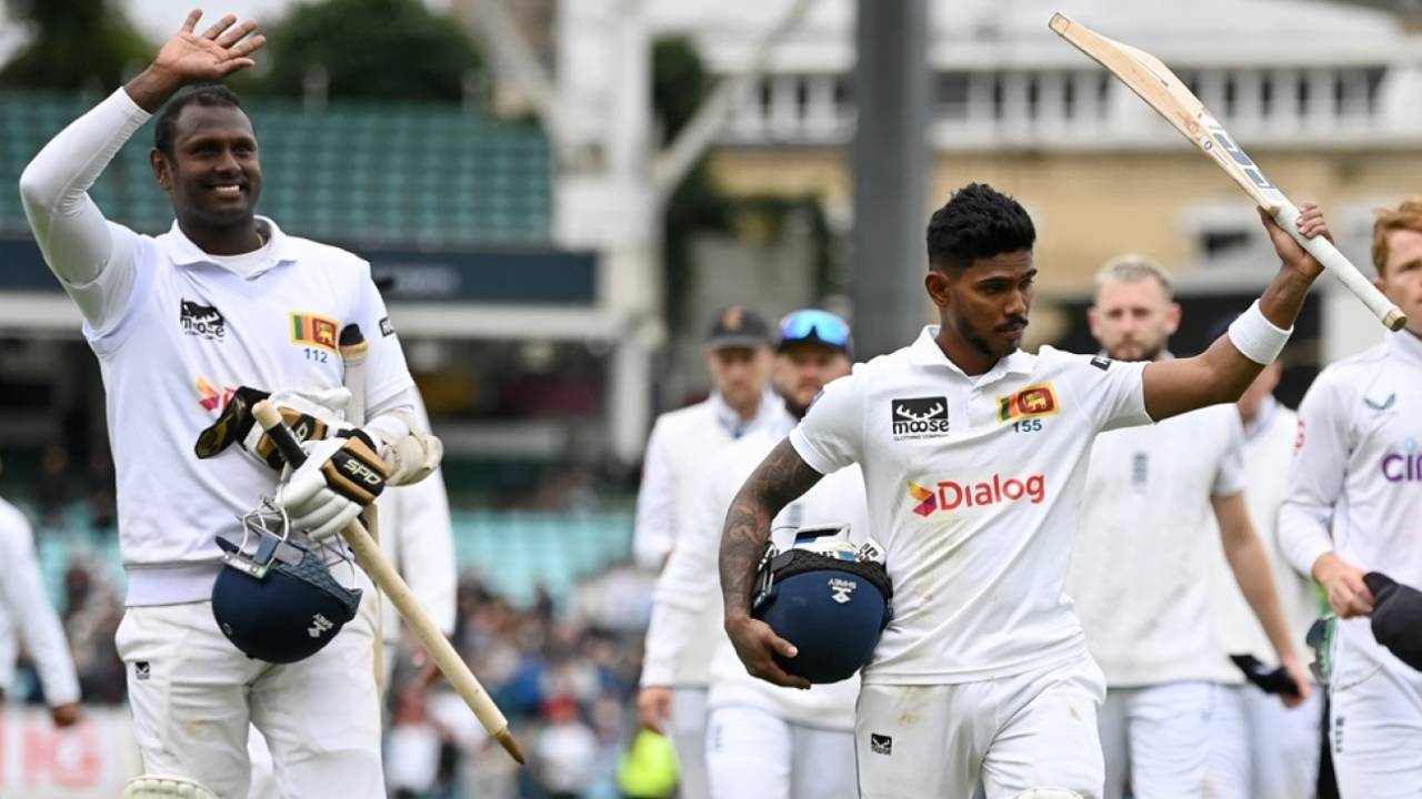 Angelo Mathews and Pathum Nissanka secured Sri Lanka's win in the Oval Test, England vs Sri Lanka, 3rd Men's Test, The Oval, London, 4th day, September 9, 2024