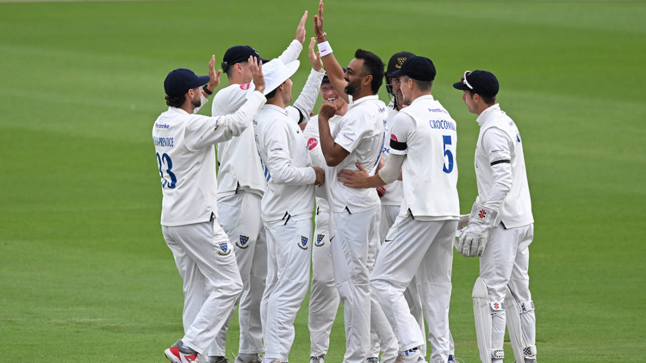 Jaydev Unadkat claimed a four-wicket haul, Sussex vs Glamorgan, County Championship, Division Two, Hove, September 9, 2024