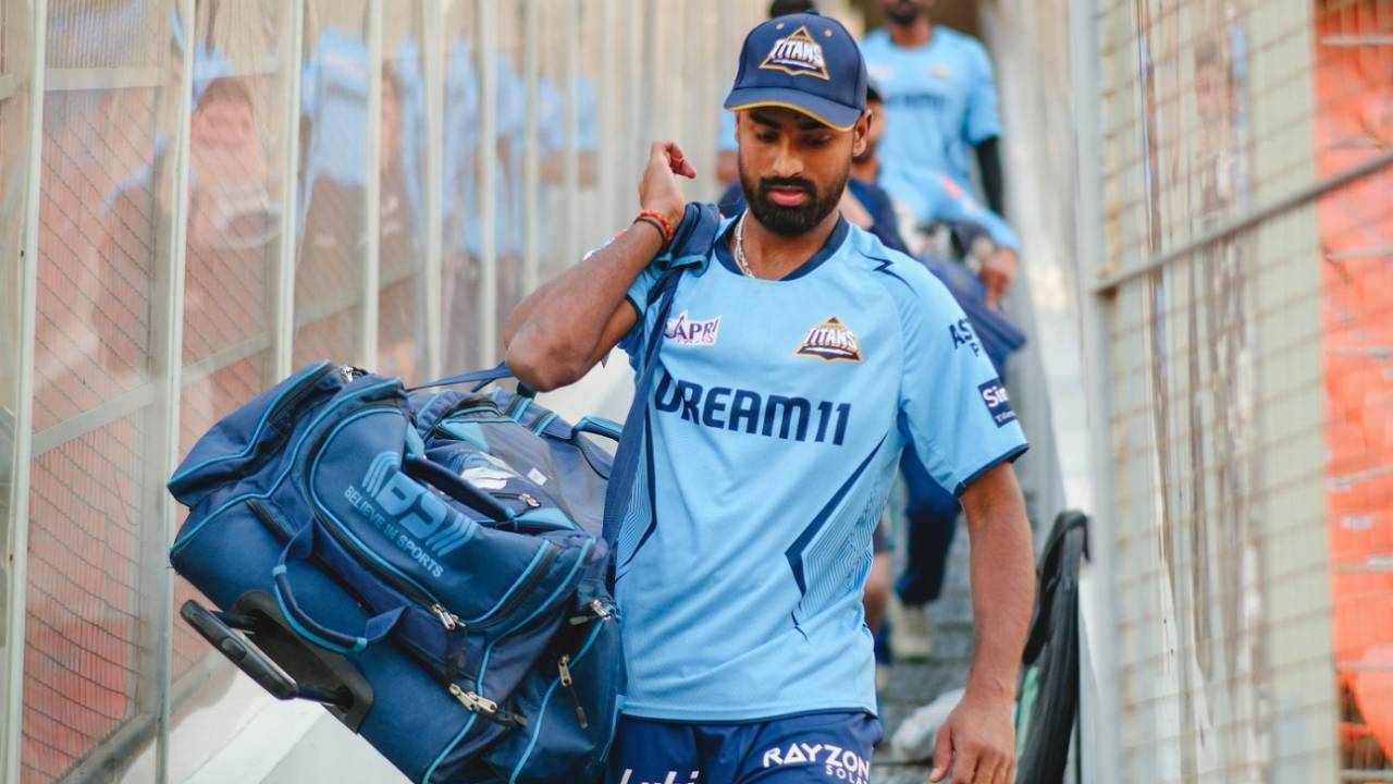 Manav Suthar walks out to train, September 11, 2024