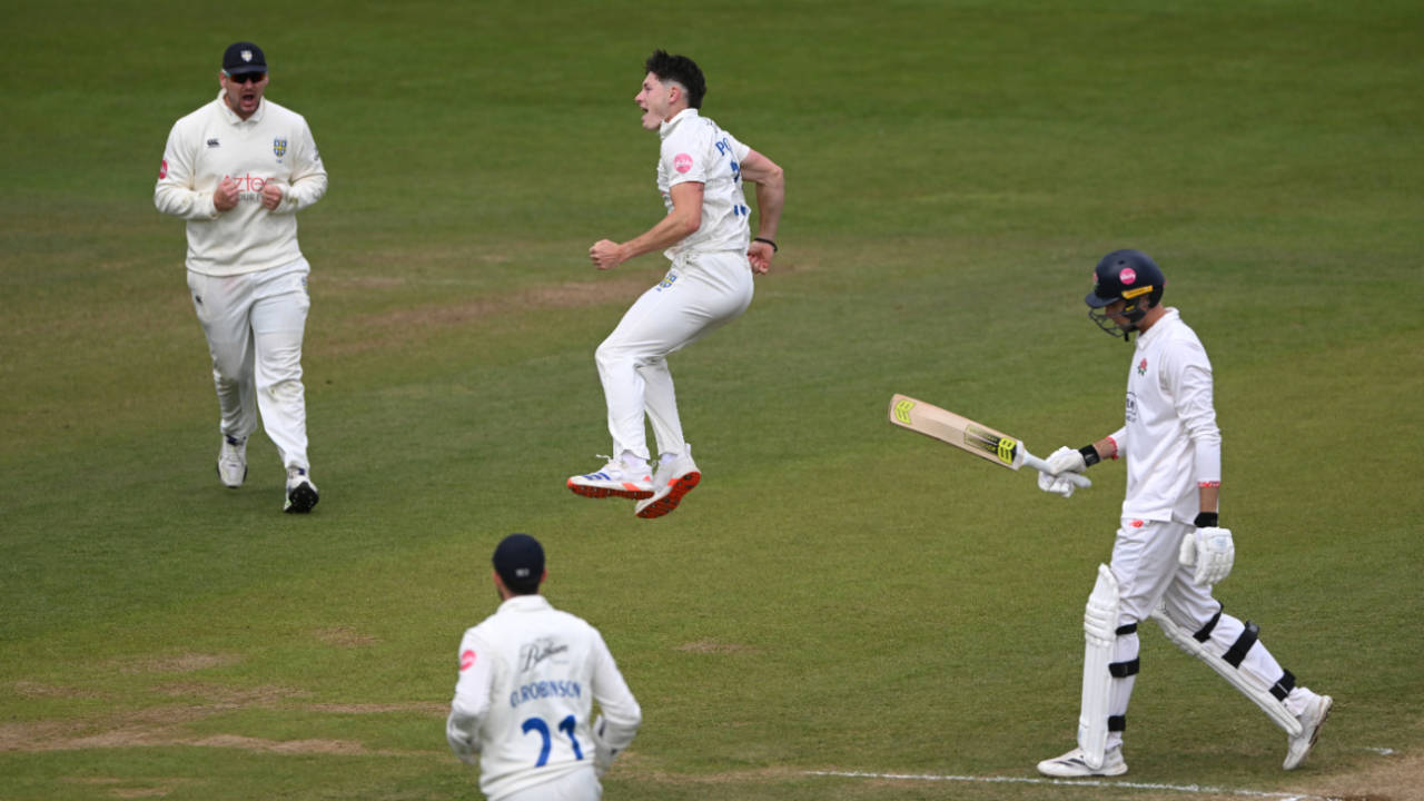 Matthew Potts claimed a career-best nine-for to rout Lancashire, Durham vs Lancashire, County Championship, Chester-le-Street, September 12, 2024