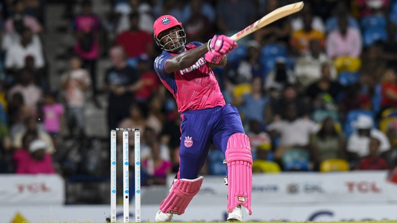 Rovman Powell goes big, Barbados Royals vs Trinbago Knight Riders, Bridgetown, CPL, September 13, 2024